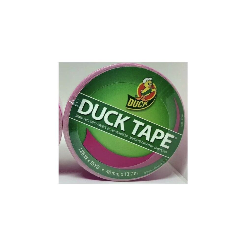 Duct Tape 1 Roll of Hot Pink Duck Brand 1.88"x15 Yard Roll Office Supplies